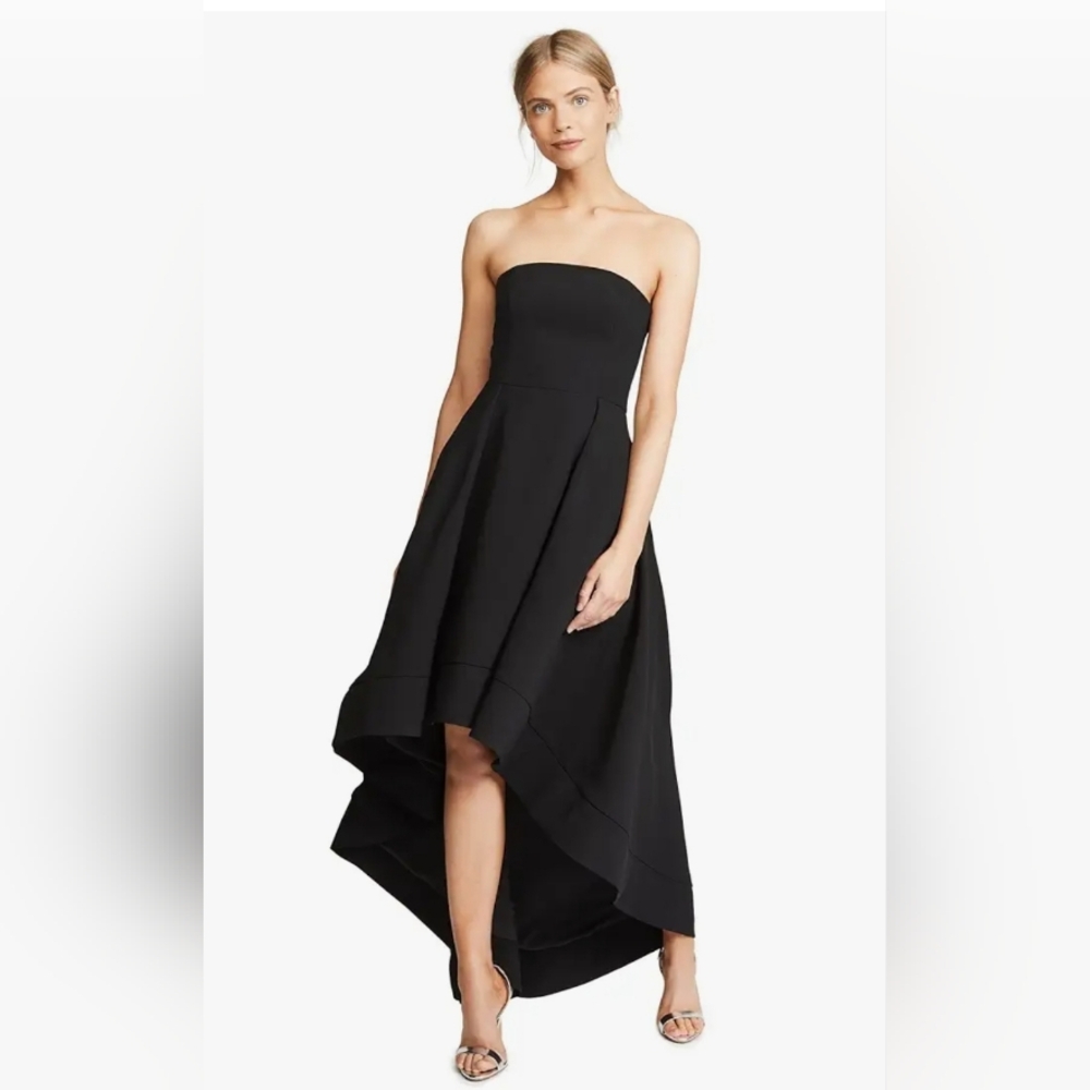 C/Meo Collective Women's Entice Strapless Maxi Dress Hi-Lo Gown